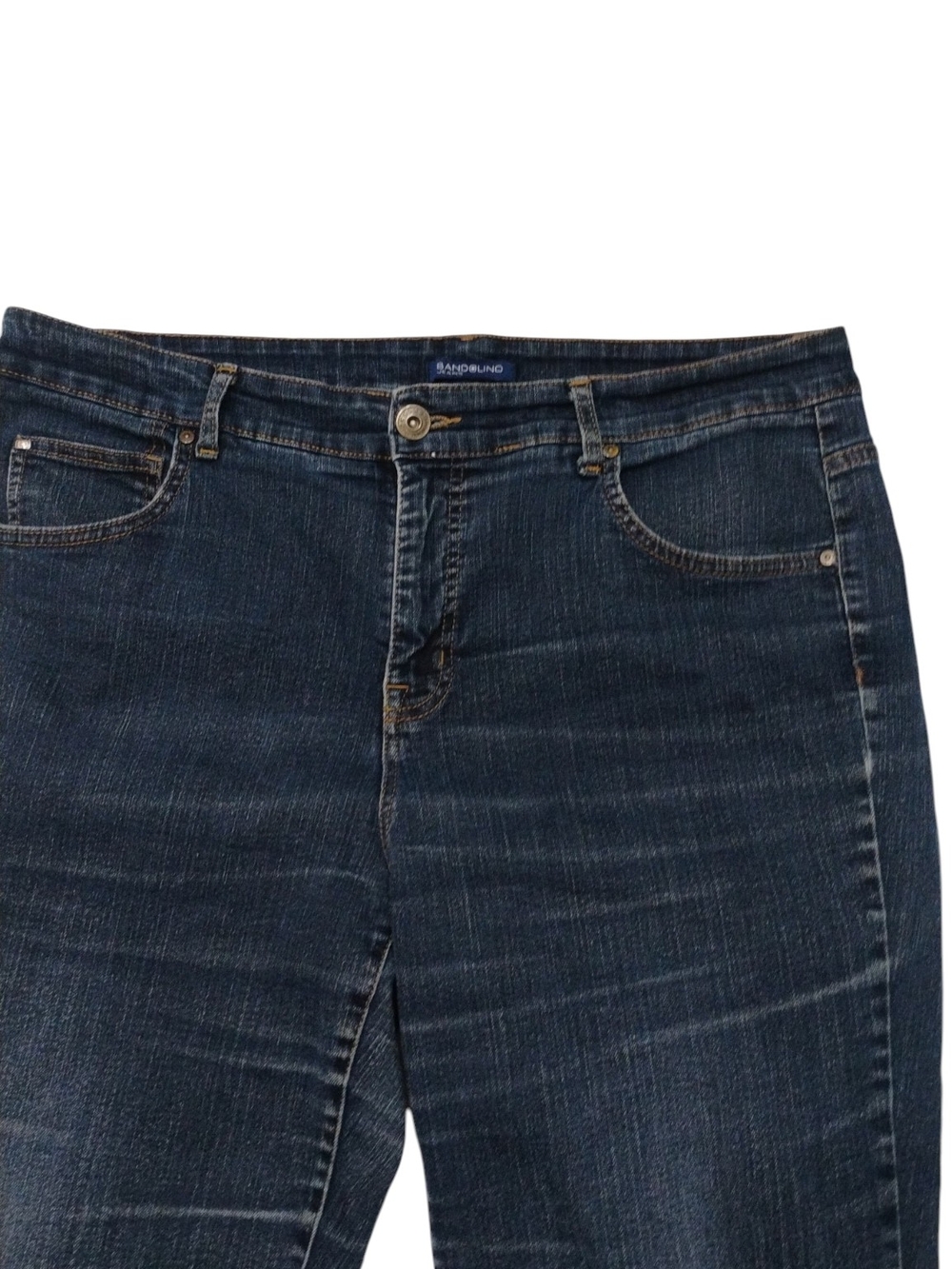 Bandolino Dark Blue Straight Leg Mandie Women’s Jeans SZ 18 W - Picture 2 of 5